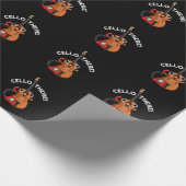 Cello There Funny Telefone Pun Dark BG Geschenkpapier (Ecke)