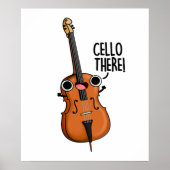 Cello There Niedlich Music Pub Poster (Vorne)