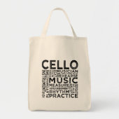 Cello Typografie Tragetasche (Vorne)