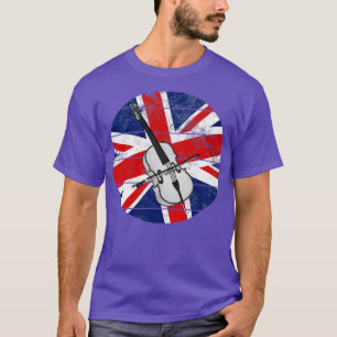 Cello UK-Flagge Großbritannien Cellist britischer T-Shirt