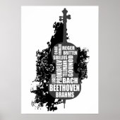 Cello und Komponisten Poster (Vorne)