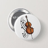 Cello und Musik Button (Vorne & Hinten)