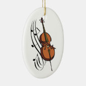 Cello und Musik Keramik Ornament (Rechts)