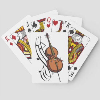Cello und Musik Spielkarten