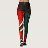 Cello und Musiknoten Leggings (Rückseite)