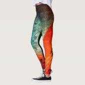 Cello und Musiknoten Leggings (Links)
