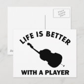 Cello Vector Designs Postkarte (Vorne/Hinten)