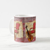 Cello viktorianischer Becher Kaffeetasse (Vorderseite Links)