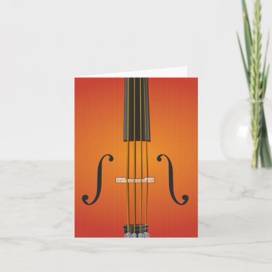 Cello, Violine, Viola notecard Entwurf Karte (Vorderseite)