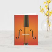 Cello, Violine, Viola notecard Entwurf Karte (Gelbe Blume)