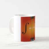 Cello, Violine, Viola oder Bass-Tasse Kaffeetasse (Vorderseite Links)