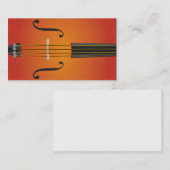 Cello, Violine, Viola-Visitenkarteentwurf Visitenkarte (Vorne/Hinten)
