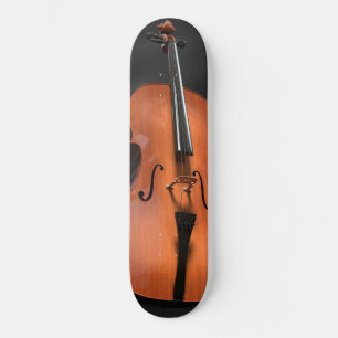 Cello, Violoncello, Zeichenbild. Skateboard