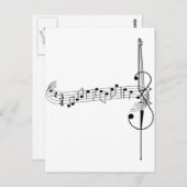 Cello Waltz Postkarte (Vorne/Hinten)