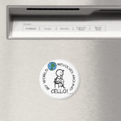 Cello - Weltumdrehungen Magnet (In Situ (Geschirrspüler))