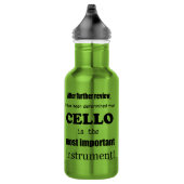 Cello wichtigstes Instrument Edelstahlflasche (Rechts)