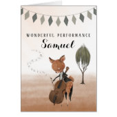 Cello Wonderful Performance Grußkarte (Vorne)