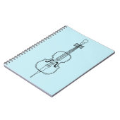 Cello Zeichnend Notizblock (Linke Seite)