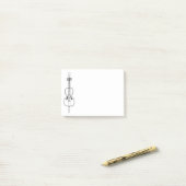 Cello Zeichnend Post-it Klebezettel (Auf Schreibtisch)