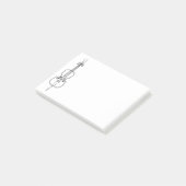 Cello Zeichnend Post-it Klebezettel (angewinkelt)