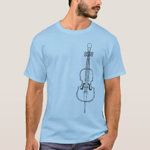 Cello Zeichnend T-Shirt