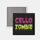 Cello Zombie Magnet (Vorderseite/Rückseite)