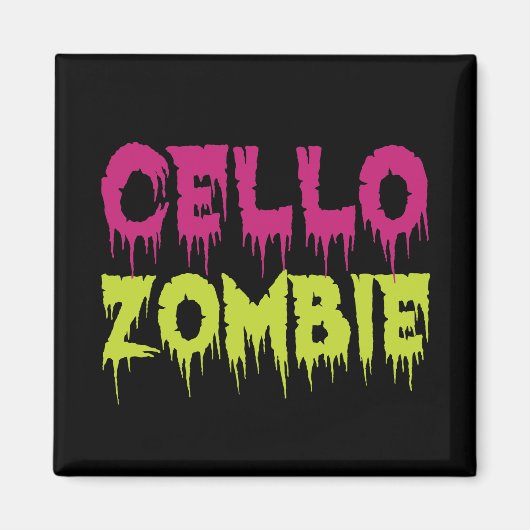 Cello Zombie Magnet (Vorne)