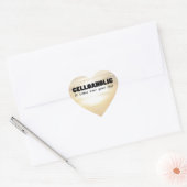 Celloaholic Life Heart Sticker (Umschlag)