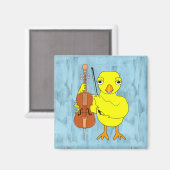 Cellohuhn Magnet (Vorderseite/Rückseite)