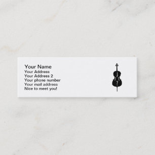 Celloinstrument Mini Visitenkarte