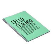 Cellolehrer Notizblock (Rechte Seite)