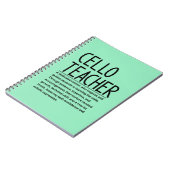Cellolehrer Notizblock (Linke Seite)