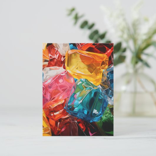 Cellophane Edelsteine Postkarte (Stehend Vorderseite)