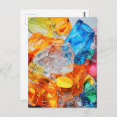 Cellophane Edelsteine Postkarte (Vorne/Hinten)