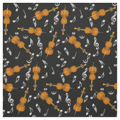Cellos Musiknotens Pattern Stoff (Muster)