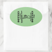 Cellos Oval Sticker (Tasche)