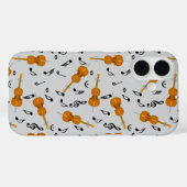 Cellos und Black Musiknotens Case-Mate iPhone Hülle (Rückseite (Horizontal))