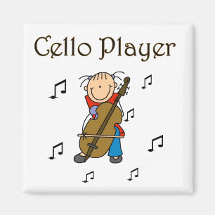 Cellospieler T-Shirts und Geschenke Magnet