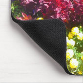 Celosia Marigold Petunia Blume Patch Mousepad (Ecke)