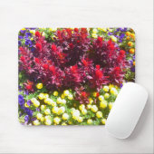 Celosia Marigold Petunia Blume Patch Mousepad (Mit Mouse)