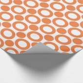 Celosia-orange Punkt 3 Geschenkpapier (Ecke)