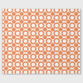 Celosia-orange Punkt 3 Geschenkpapier (Flach)