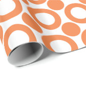 Celosia-orange Punkt 3 Geschenkpapier (Rolleneckpunkt)