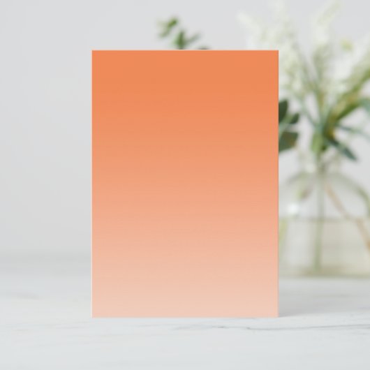 Celosia Orange Twinkle Lights UAWG RSVP Karte (Stehend Vorderseite)