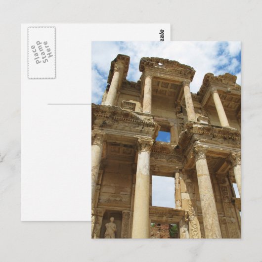Celsius Library - Ephesus Postkarte (Vorne/Hinten)