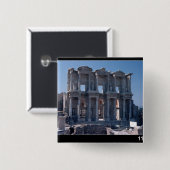 Celsus Bibliothek, errichtet in ANZEIGE 135 Button (Vorne & Hinten)