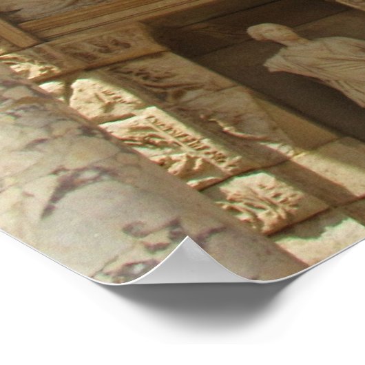 Celsus Library in Ephesus poster (Ecke)