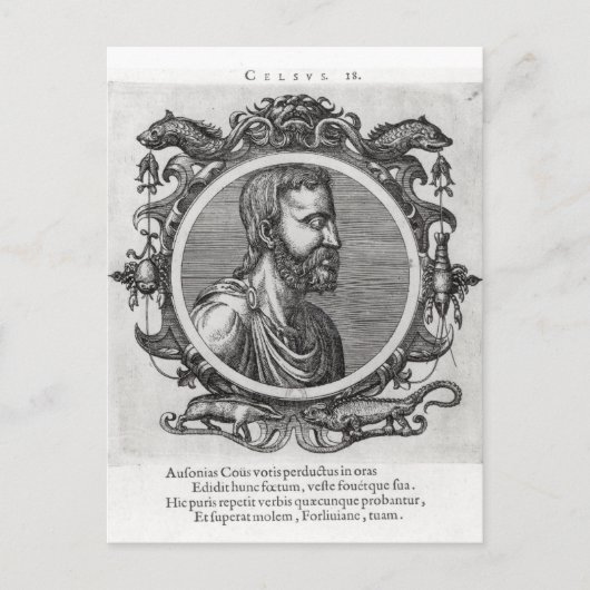 Celsus Postkarte (Vorderseite)