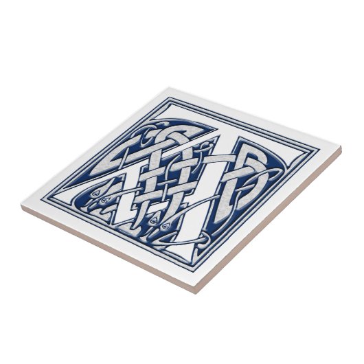 Celtic A Monogram Fliese (Seite)