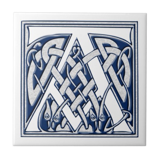 Celtic A Monogram Fliese (Vorderseite)